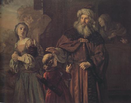 Jan victors The Expulsion of Hagar and Ishmael (mk33) oil painting image